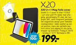 Bilka X2O 2-i-1 Mag Folio cover tilbud