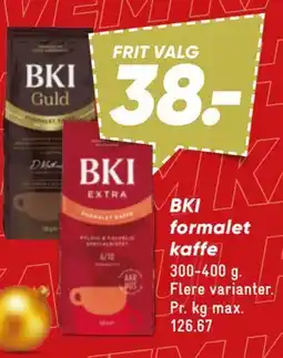 Bilka BKI formalet kaffe tilbud
