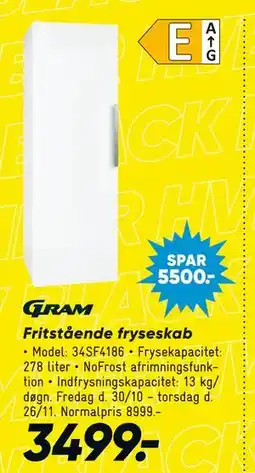 Bilka Fritstående fryseskab tilbud