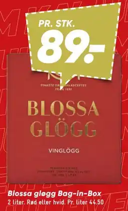 Bilka Blossa gløgg Bag-in-Box tilbud