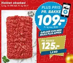 Bilka Hakket oksekød tilbud