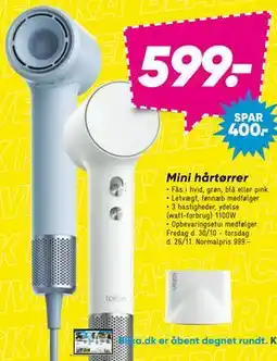 Bilka Mini hårtørrer tilbud