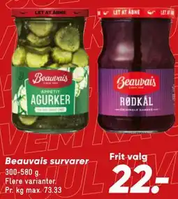 Bilka Beauvais survarer tilbud
