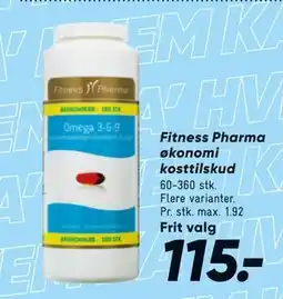 Bilka Fitness Pharma økonomi kosttilskud tilbud