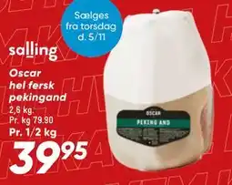 Bilka Oscar hel fersk pekingand tilbud