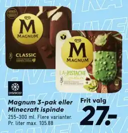 Bilka Magnum 3-pak eller Minecraft ispinde tilbud
