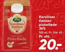 Bilka Karolines Køkken piskefløde 36% tilbud