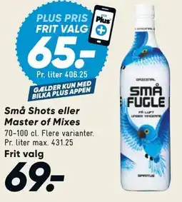 Bilka Små Shots eller Master of Mixes tilbud