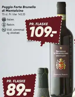 Bilka Poggio Forte Brunello di Montalcino tilbud
