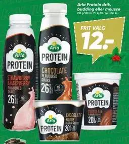 Bilka Arla Protein drik, budding eller mousse tilbud