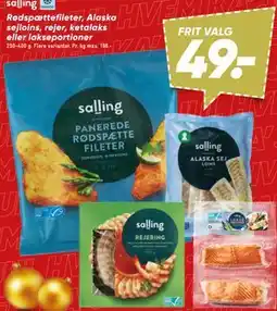 Bilka Rødspættefileter, Alaska sejloins, rejer, ketalaks eller lakseportioner tilbud