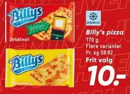 Bilka Billy’s pizza tilbud