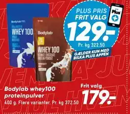 Bilka Bodylab whey100 proteinpulver tilbud