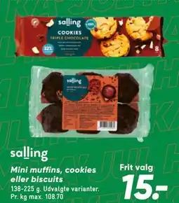 Bilka Mini muffins, cookies eller biscuits tilbud