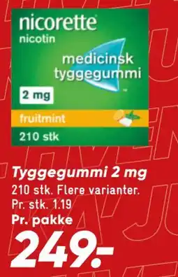 Bilka Tyggegummi 2 mg tilbud