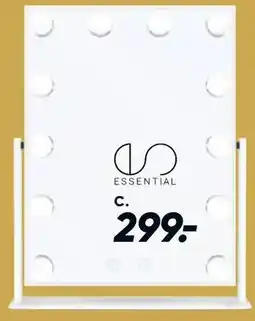 Bilka Makeupspejl med LED-lys tilbud
