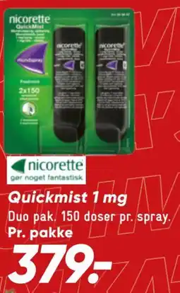 Bilka Quickmist 1 mg tilbud