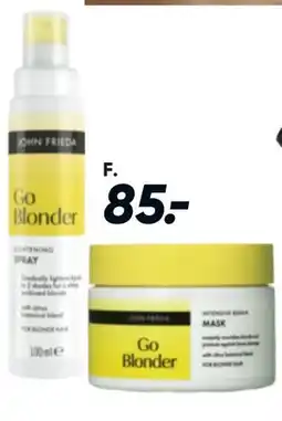 Bilka John Frieda Go Blonder spray eller repair mask tilbud