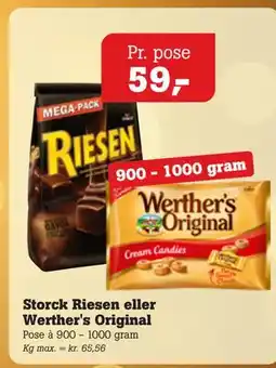 Poetzsch Padborg Storck Riesen eller Werther's Original tilbud