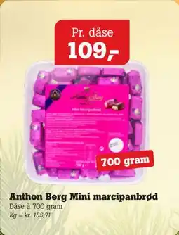 Poetzsch Padborg Anthon Berg Mini marcipanbrød tilbud