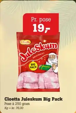 Poetzsch Padborg Cloetta Juleskum Big Pack tilbud