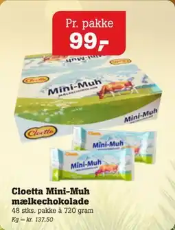 Poetzsch Padborg Cloetta Mini-Muh mælkechokolade tilbud