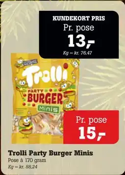 Poetzsch Padborg Trolli Party Burger Minis tilbud