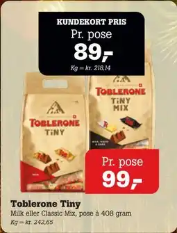 Poetzsch Padborg Toblerone Tiny tilbud