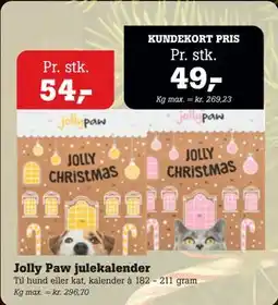 Poetzsch Padborg Jolly Paw julekalender tilbud