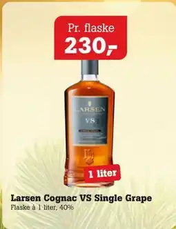 Poetzsch Padborg Larsen Cognac VS Single Grape tilbud