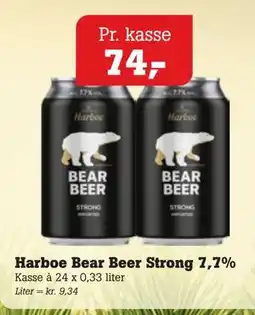 Poetzsch Padborg Harboe Bear Beer Strong 7,7% tilbud