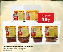 Poetzsch Padborg Chrisco Paw snacks til hunde tilbud