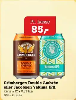 Poetzsch Padborg Grimbergen Double Ambrée eller Jacobsen Yakima IPA tilbud