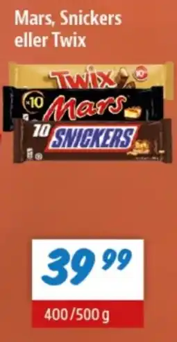 zur Krone Mars, Snickers eller Twix tilbud