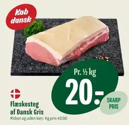 Min Købmand Flæskesteg af Dansk Gris tilbud