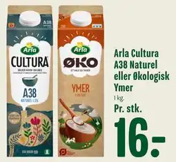 Min Købmand Arla Cultura A38 Naturel eller Økologisk Ymer tilbud