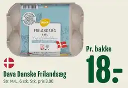 Min Købmand Dava Danske Frilandsæg tilbud