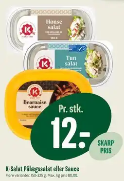 Min Købmand K-Salat Pålægssalat eller Sauce tilbud