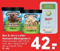 SPAR Ben & Jerry’s eller Hansens Økologiske Is tilbud