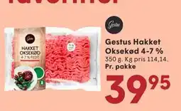 SPAR Gestus Hakket Oksekød 4-7 % tilbud
