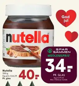 SPAR Nutella tilbud