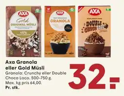 SPAR Axa Granola eller Gold Müsli tilbud