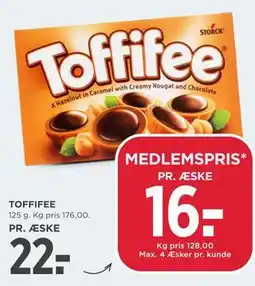 MENY TOFFIFEE tilbud