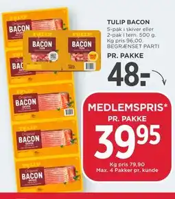 MENY TULIP BACON tilbud