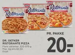 MENY DR. OETKER RISTORANTE PIZZA tilbud