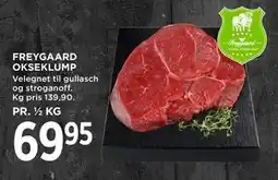 MENY FREYGAARD OKSEKLUMP tilbud