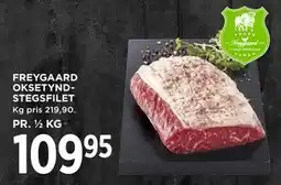 MENY FREYGAARD OKSETYNDSTEGSFILET tilbud