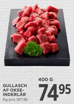 MENY GULLASCH AF OKSEINDERLÅR tilbud