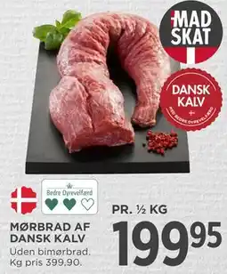 MENY MØRBRAD AF DANSK KALV tilbud
