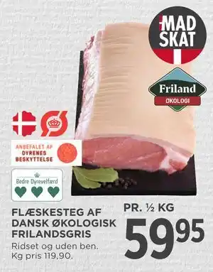 FLÆSKESTEG AF DANSK ØKOLOGISK FRILANDSGRIS